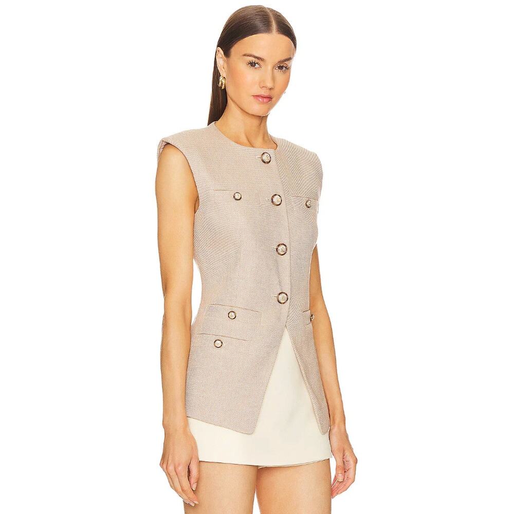 Veronica Beard Sandalwood Tamara Vest size 8